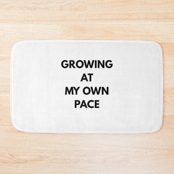 Item preview, Growing At My Own Pace Minimalist Typographic  designed and sold by ArtisanPrintHk.