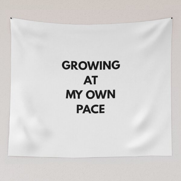 Item preview, Growing At My Own Pace Minimalist Typographic  designed and sold by ArtisanPrintHk.