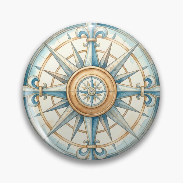 Item preview, Tides of Direction – Nautical Compass & Seashell Watercolor Art designed and sold by Saxon Designs.