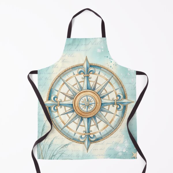 Item preview, Tides of Direction – Nautical Compass & Seashell Watercolor Art designed and sold by Saxon Designs.