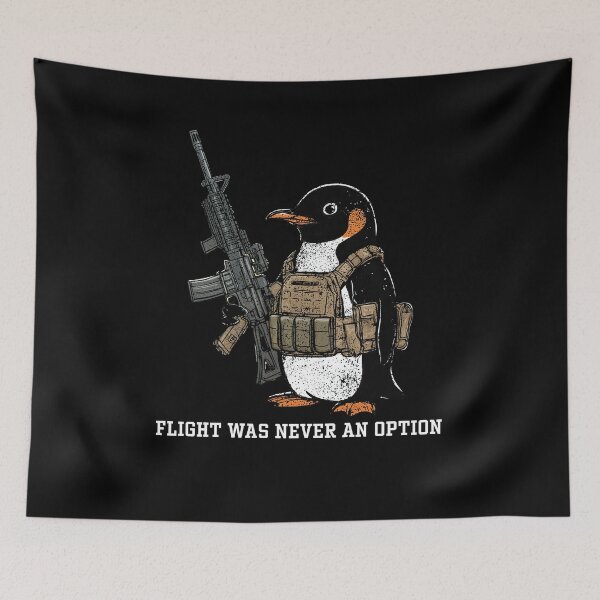 Item preview, Flight was Never an Option Penguin Funny designed and sold by nosu-art-pod.