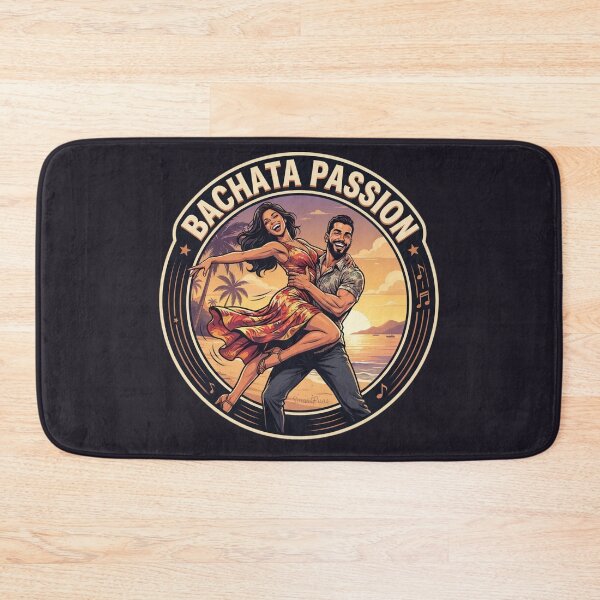 Item preview, Bachata Passion Summer Emblem – Acrobatic Latino Dance Couple Lift, Round Retro Beach Sunset Badge Graphic Apparel Sticker designed and sold by SmartPuns.