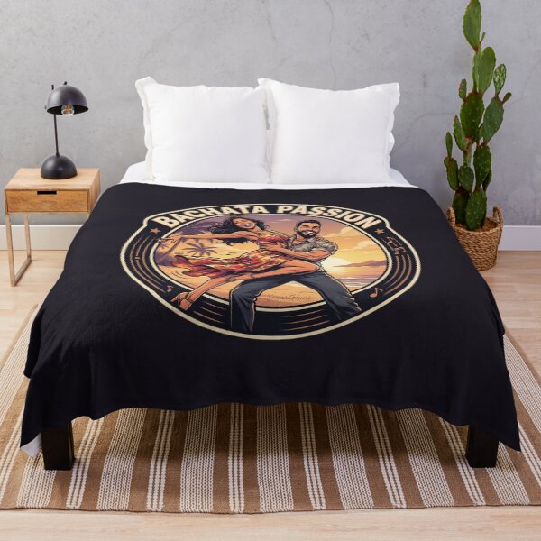 Item preview, Bachata Passion Summer Emblem – Acrobatic Latino Dance Couple Lift, Round Retro Beach Sunset Badge Graphic Apparel Sticker designed and sold by SmartPuns.