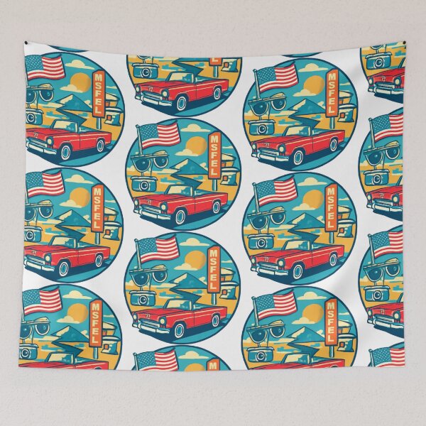 Item preview, Vintage American Road Trip Retro Summer Adventure Design designed and sold by trendplusco.
