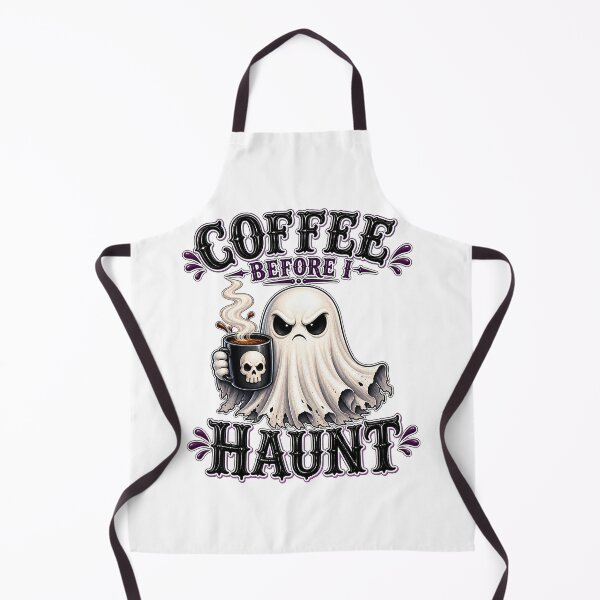 Item preview, Coffee Before I Haunt – Grumpy Ghost Coffee Humor designed and sold by AbderraimArt.