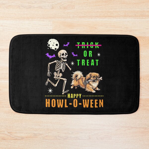 Item preview, Happy Howl-O-Ween Skeleton Dog Trick Treat designed and sold by d247.
