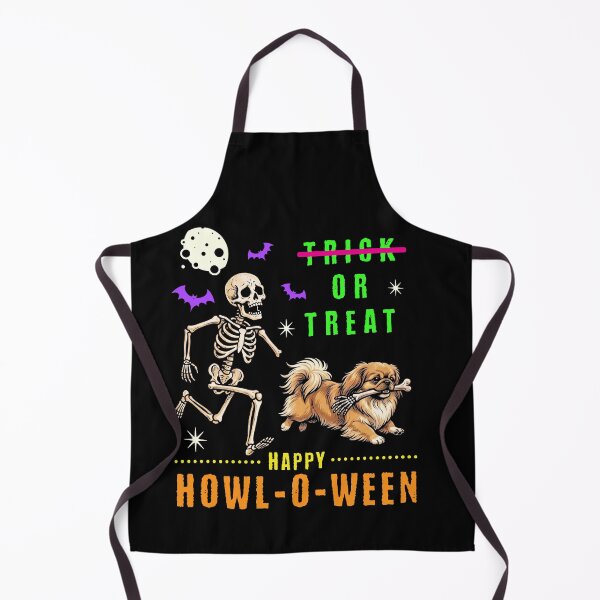 Item preview, Happy Howl-O-Ween Skeleton Dog Trick Treat designed and sold by d247.