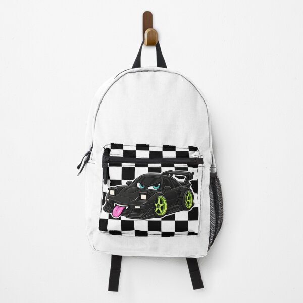 Item preview, Funny Black Tuner Car Checkerboard Y2K designed and sold by Aimetoi.