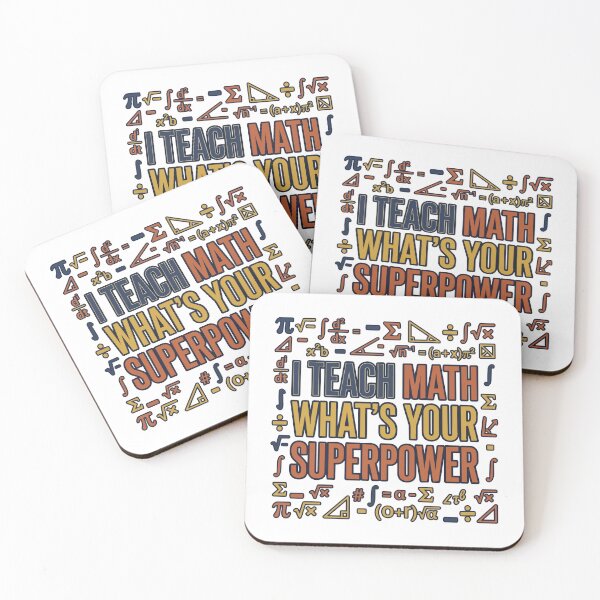 Item preview, Back to school I Teach Math What's Your Superpower | Funny Math Teacher designed and sold by Uglyandcute.