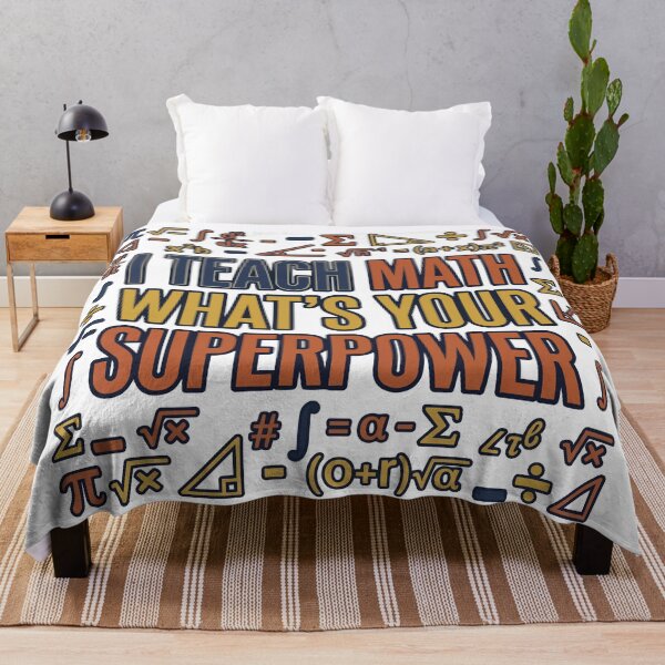 Item preview, Back to school I Teach Math What's Your Superpower | Funny Math Teacher designed and sold by Uglyandcute.