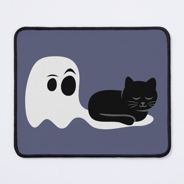 Item preview, Funny Black Cat Sleeping on a Ghost - Spooky Cute Graphic designed and sold by fishdesigns.
