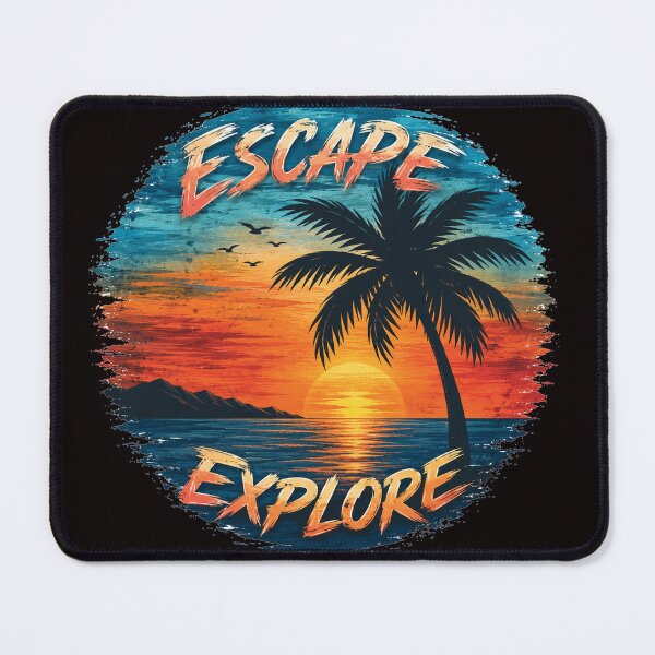 Item preview, Vintage Tropical Sunset Escape and Explore designed and sold by cameleon style.