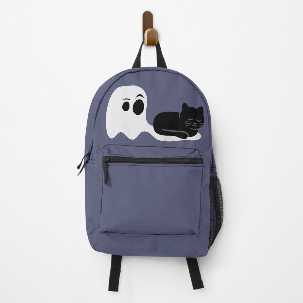 Item preview, Funny Black Cat Sleeping on a Ghost - Spooky Cute Graphic designed and sold by fishdesigns.