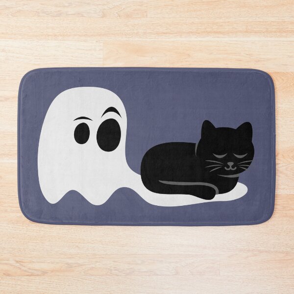 Item preview, Funny Black Cat Sleeping on a Ghost - Spooky Cute Graphic  designed and sold by fishdesigns.