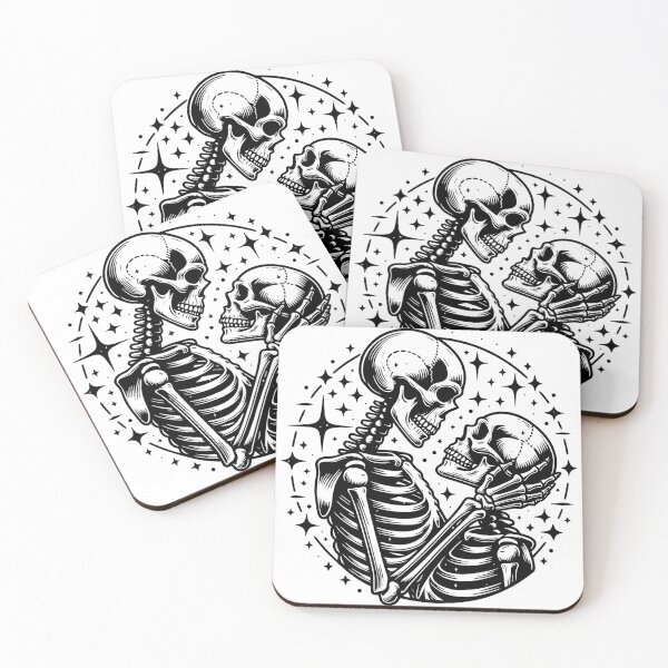 Item preview, Halloween Skeleton Couple – Gothic Love Skull designed and sold by Sed94.