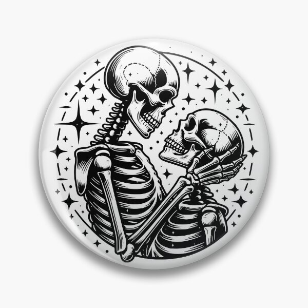 Item preview, Halloween Skeleton Couple – Gothic Love Skull designed and sold by Sed94.