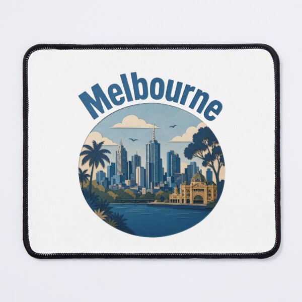 Item preview, vintage Melbourne illustration designed and sold by RiderSpoon.