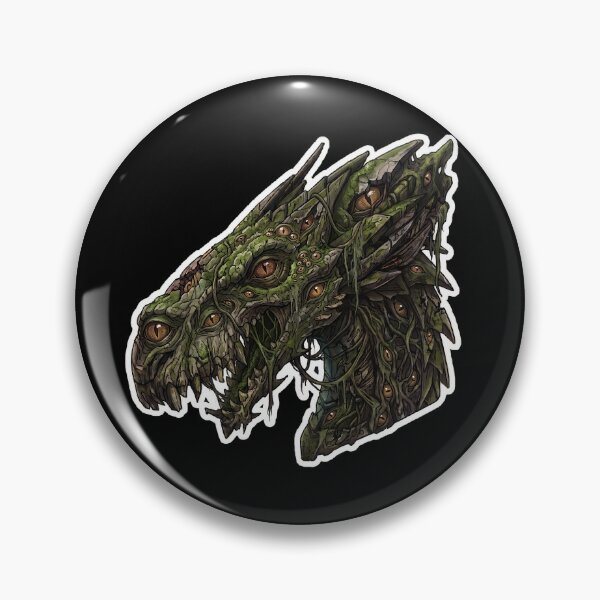 Item preview, Eldritch Many Eyed Forest Dragon Cosmic Horror Creature Sticker designed and sold by bug4j_DragonLab.