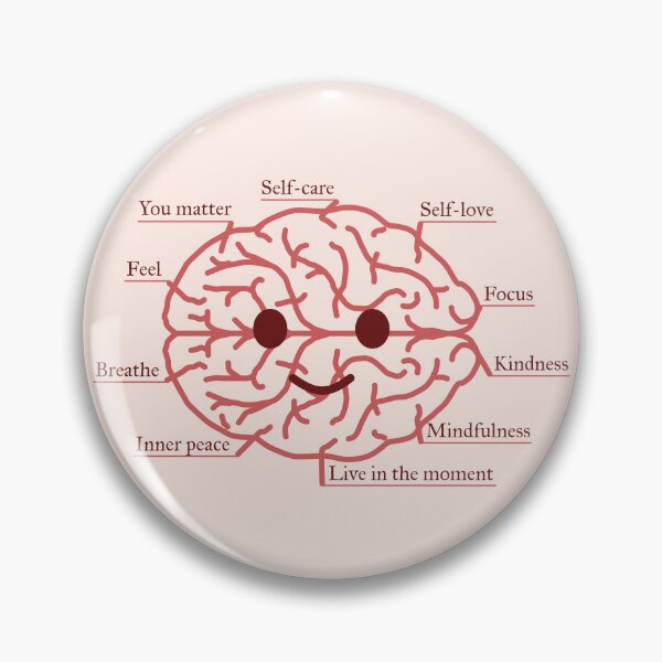 Item preview, Smiling Brain & Neurons of Mental Wellness | Cute Self-Care Gift T-Shirt designed and sold by CreativeArtistL.