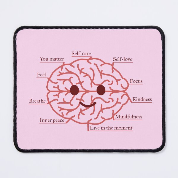 Item preview, Smiling Brain & Neurons of Mental Wellness | Cute Self-Care Gift T-Shirt designed and sold by CreativeArtistL.