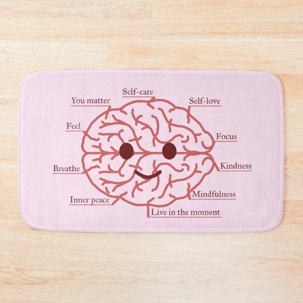 Item preview, Smiling Brain & Neurons of Mental Wellness | Cute Self-Care Gift T-Shirt designed and sold by CreativeArtistL.
