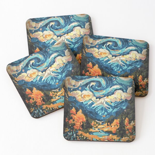 Item preview, Starry Mountain Night designed and sold by Learning2fly86.