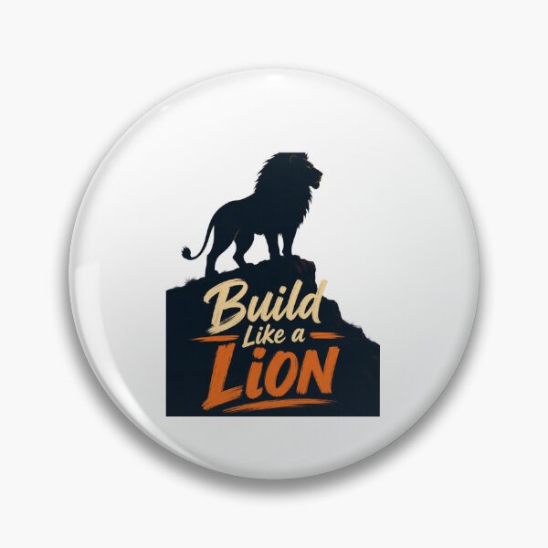 Item preview, Build Like a Lion Silhouette Sunset Gym Motivation Graphic Art designed and sold by Bennie Singh.