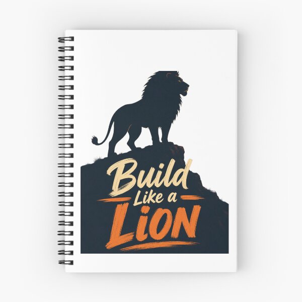 Item preview, Build Like a Lion Silhouette Sunset Gym Motivation Graphic Art designed and sold by Bennie Singh.