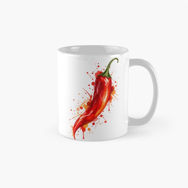 Artikelvorschau, Watercolor Red Chili Pepper Splash entworfen und verkauft von ChiliWild.