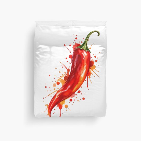 Item preview, Watercolor Red Chili Pepper Splash designed and sold by ChiliWild.
