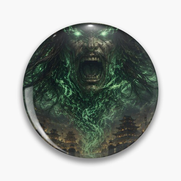 Item preview, Taira No Masakado Flying Head Ghost Art designed and sold by MouradStudio.