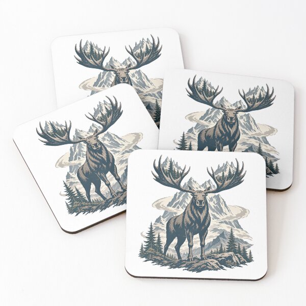 Item preview, Mountain Spirit Moose designed and sold by Wild Creative Art.