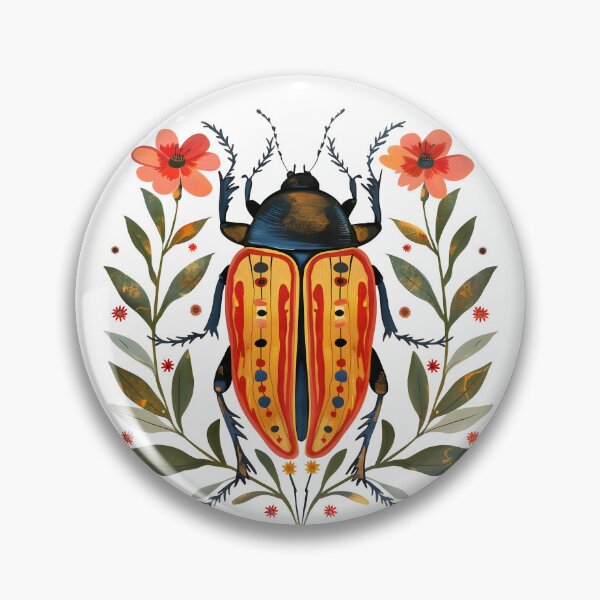 Item preview, Floral Beetle Bug designed and sold by xiao xuans.