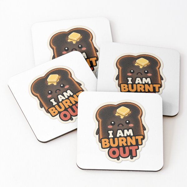 Item preview, I Am Burnt Out Cute Toast Sticker designed and sold by Power Designs.