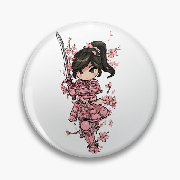 Item preview,  cute chibi samurai girl designed and sold by cutemakerotart.