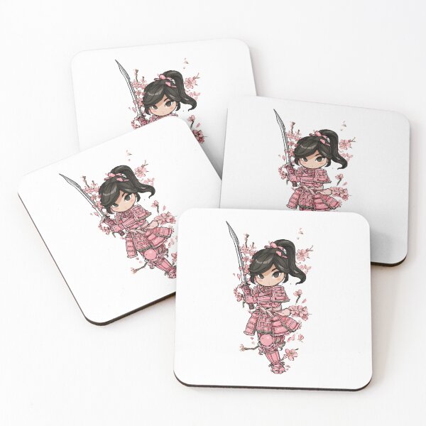 Item preview,  cute chibi samurai girl designed and sold by cutemakerotart.