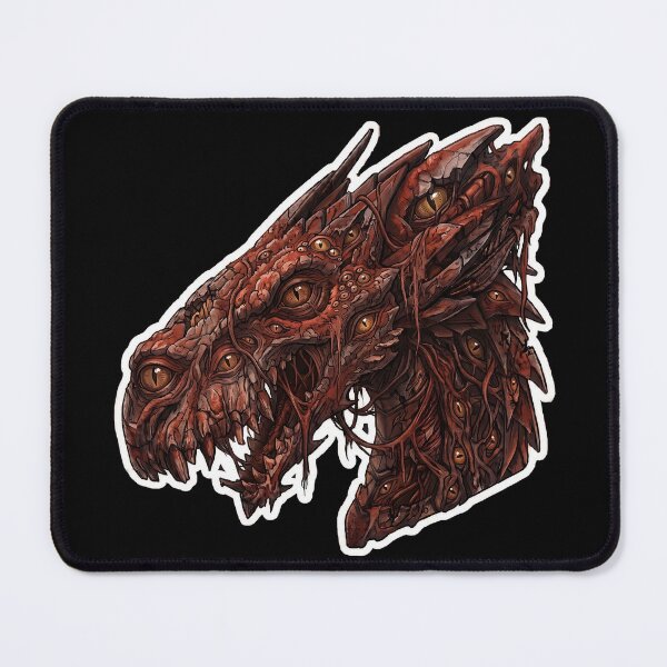 Item preview, Crimson Eldritch Dragon Many Eyed Blood Horror Monster Sticker designed and sold by bug4j_DragonLab.
