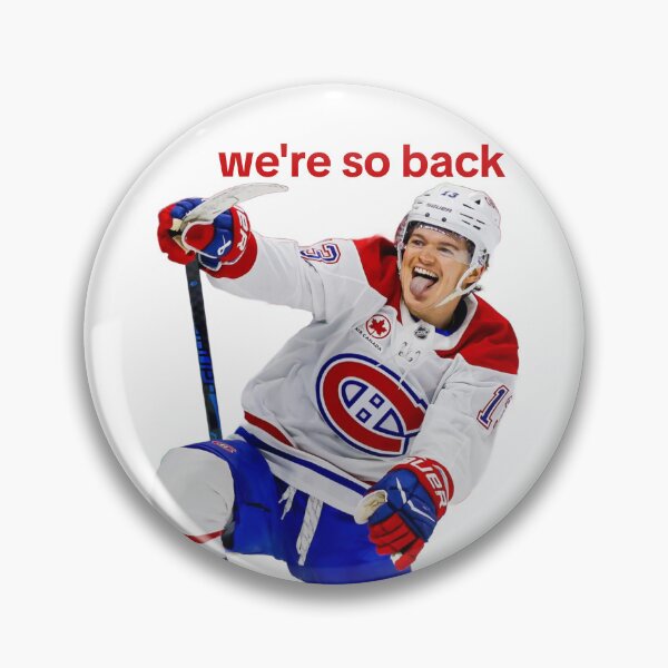 Item preview, Cole Caufield "We're so back" cutout | Montreal Canadiens designed and sold by Ferne Reacts.