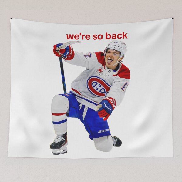Item preview, Cole Caufield "We're so back" cutout | Montreal Canadiens designed and sold by Ferne Reacts.