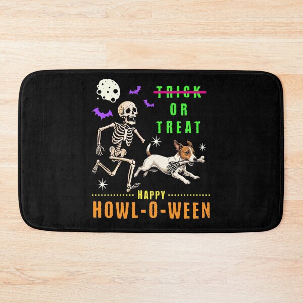 Item preview, Happy Howl-O-Ween Skeleton Dog Trick or Treat designed and sold by d247.
