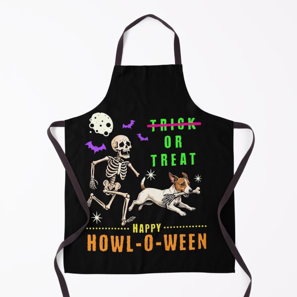Item preview, Happy Howl-O-Ween Skeleton Dog Trick or Treat designed and sold by d247.