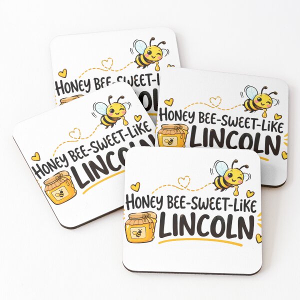 Item preview, Honey Bee Sweet Like Lincoln | Cute Bee & Honey Jar Personalized Name Design designed and sold by Design Sounds Studio.