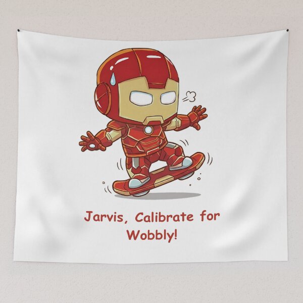 Item preview, Silly Cute Chibi Superhero Skateboarding - Calibrate For Wobbly designed and sold by MAXIZPRINT.