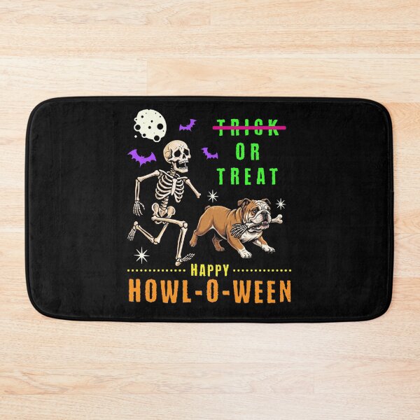 Item preview, Howl-O-Ween Skeleton Bulldog Spooky Trick or Treat designed and sold by d247.