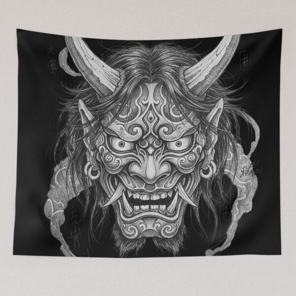 Item preview, Black and white oni designed and sold by AnonimusDesigns.