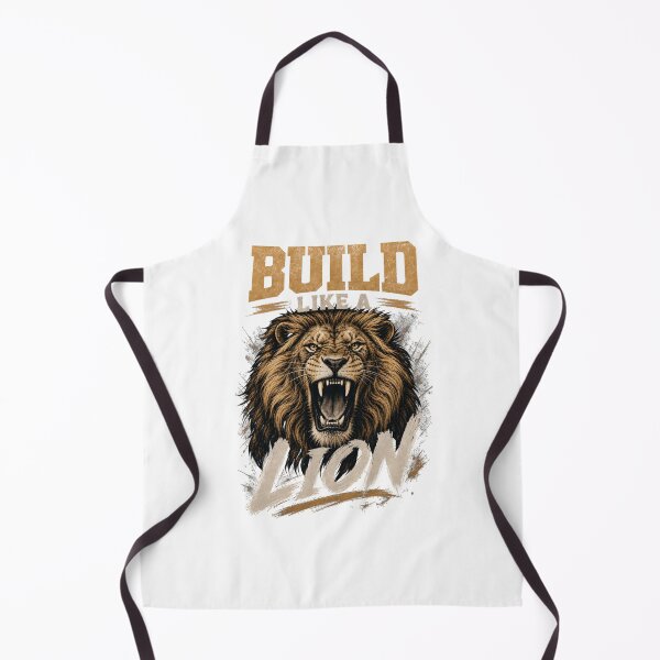 Item preview, Build Like a Lion Fierce Roaring Lion Gym Motivation Graphic designed and sold by Bennie Singh.