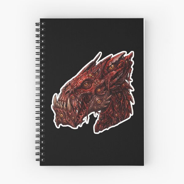 Item preview, Pegatina de monstruo de terror gore con dragón de sangre cósmico y colmillos designed and sold by bug4j_DragonLab.