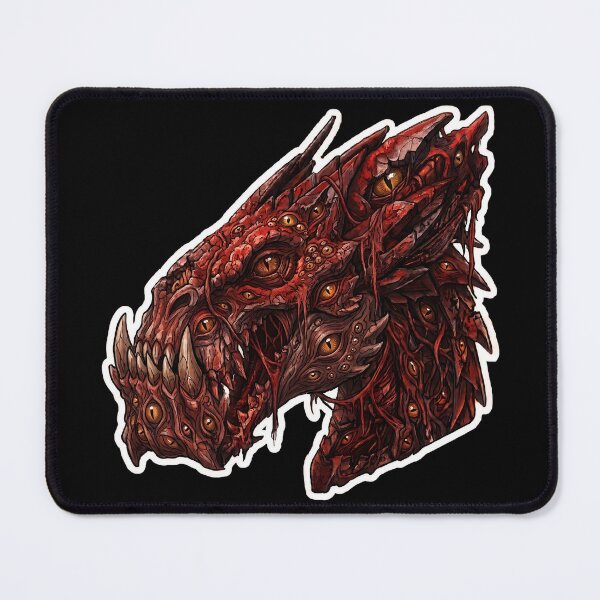 Item preview, Fanged Eldritch Blood Dragon Gore Horror Monster Sticker designed and sold by bug4j_DragonLab.