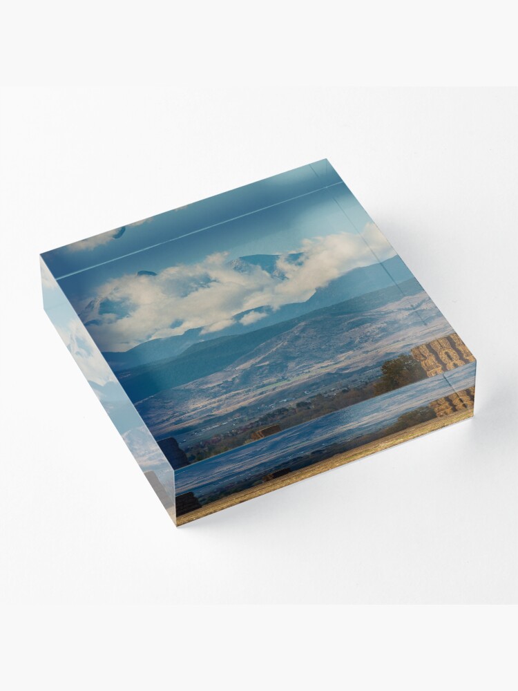 Alternate view of Longs Peak Above The Clouds Acrylic Block