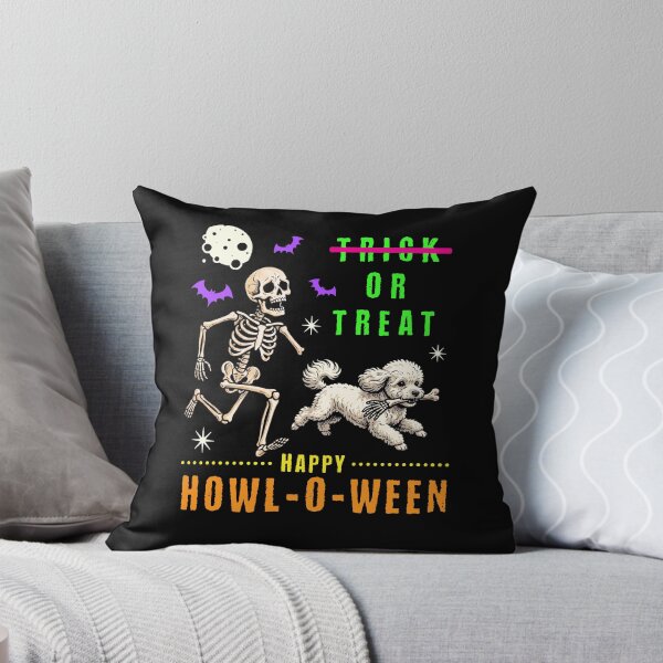 Item preview, Howl-O-Ween Skeleton Dog Trick or Treat Spooky designed and sold by d247.